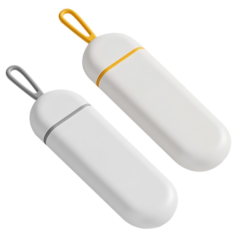 2 Pcs Pill Box, Tablet Organiser, Silicon Sealing Waterproof Pill