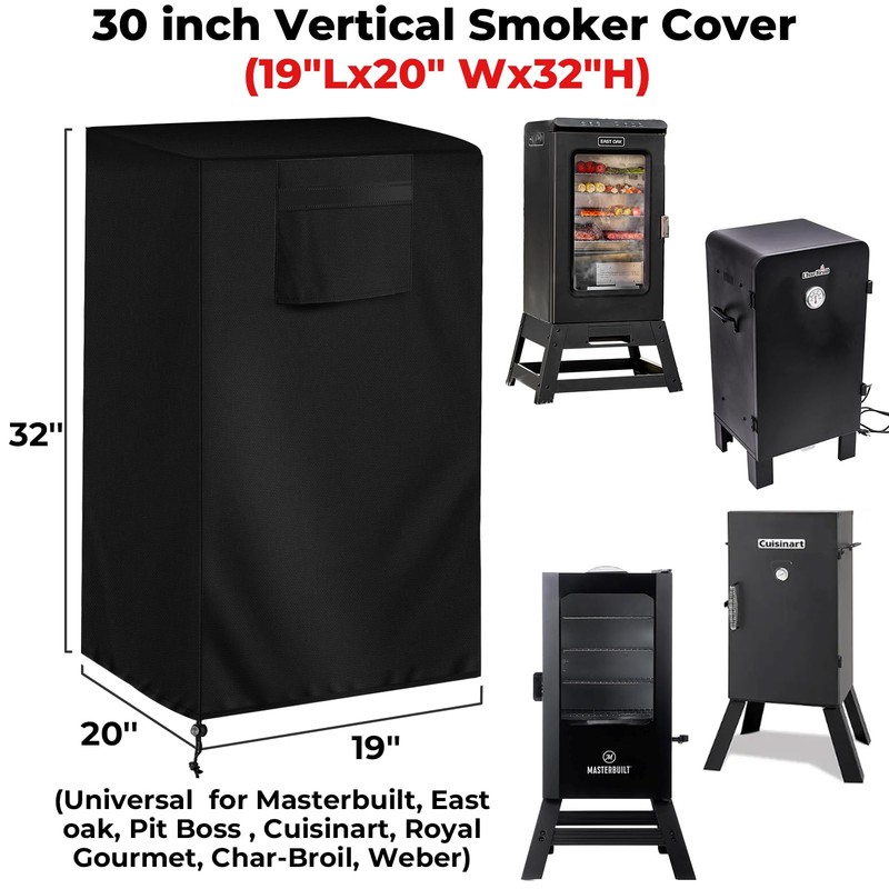 30-inch Vertical Smoker Cover, Compatible with Most of Vertical Smoker