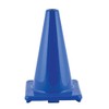 Champion Sports Hi Visibility Flexible Vinyl Cone, Royal Blue, 12"