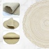 12 Inch Placemats,Round Braided Placemats Set of 4,Washable Heat Resistant