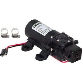 Delavan 2200-201 PowerFlo 12V Demand Diaphragm Pump with 2 Hose Clamps (Bundle, 3 Items)