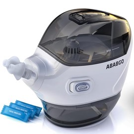 Sistema de riego nasal: máquina eléctrica de enjuague sinusal Neti Pot para cuidado nasal, dispositivo limpiador de nariz con 30 paquetes de sal y una
