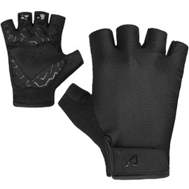 Alpensattel Fahrradhandschuhe für Damen & Herren | Halbfinger Sommer Fahrrad Handschuhe rutschfest & ergonomisch gepolstert | Größen S-XXL wählbar