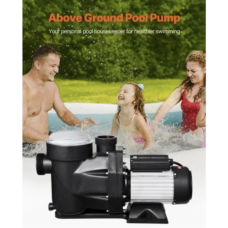 VEVOR 2.5 HP Above Ground Swimming Pool Pump Single Speed