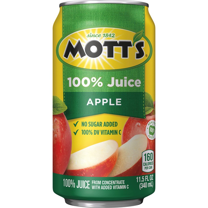 Mott's 100% Original Apple Juice, 11.5 fl oz can (Pack