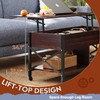 WLIVE Coffee Table, 41.3" Lift Top Coffee Table with 4
