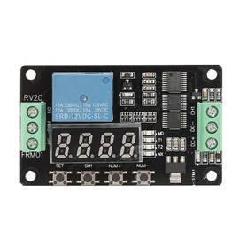 GT100 Multifunction Direct Current DC 12V FRM01 Timer Cycle Self Locking Relay Module