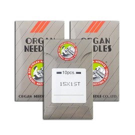 30 Organ 15X1ST Flat Shank Home Embroidery Machine Needs with Large Eye ~ Multiple Sizes! (Metric 90/14 (Sharp))