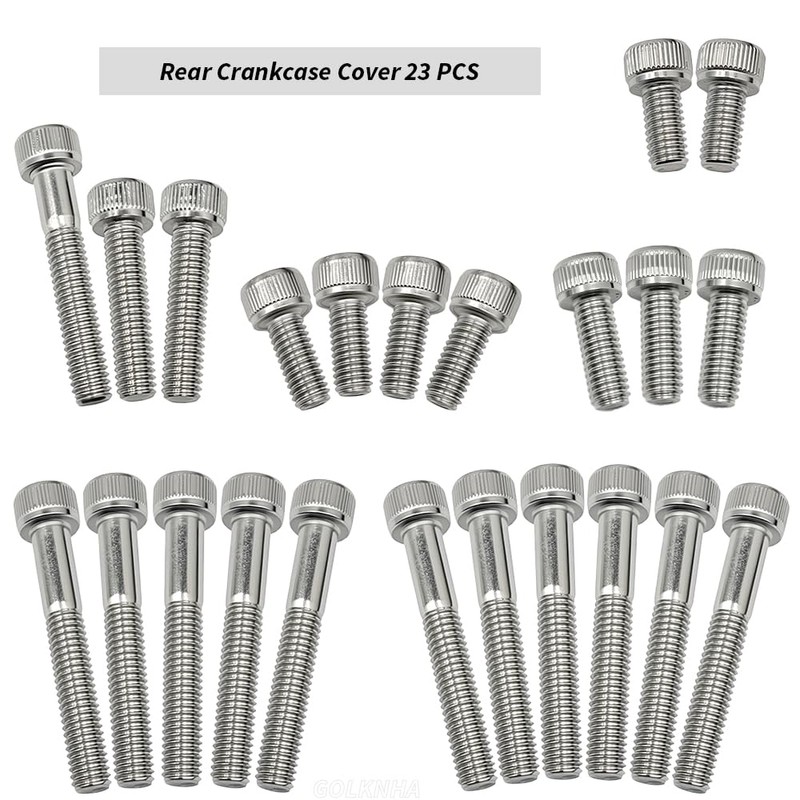 GOLKNHA 84 PCS 304 Stainless Bolt Screw Engine Polished Kit