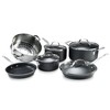 Granitestone Original 10 Piece Nonstick Cookware Set, Scratch-Resistant, Granite-Coated, Dishwasher