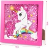 boocooberg 5D DIY Diamond Painting Children's Unicorn with Wooden Frame,
