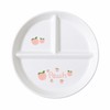 Ceramic Divided Dinner Plate – 3-Section Round Serving Plate for