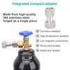 GRYVOZE CGA-320 to CGA-580 Adapter, CO2 to Argon Tank Adaptor