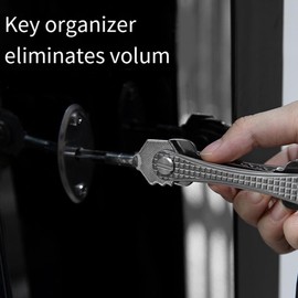 PRATYAHARA Titanlegierung Schlüssel-Organizer für Herren, Mini-Schlüsselclip, Autoschlüssel, Tasche, Taille, Hängender Schlüsselanhänger, Haken, Langlebig, Einfache Installation, Einfach zu Bedienen