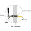 150mm Brewing Beer Tap Locking Flange G5/8 Draft Beer Dispenser