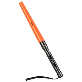 ULTRAFIRE 18-Inch Signal Wand Traffic Control LED Flashlight, 1000 Lumen with Red Flashing Mode, Orange Finish, 3 Modes Traffic Wand Flash Llight for Parking, Airport, Fire Police Duty, Emergency