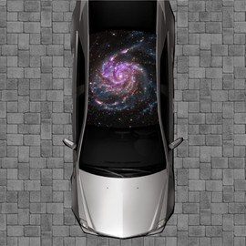R114 Galaxy Roof Wrap - Decal Decals Wraps Vinyl Wraps Art Poster Image Carbon Hood Car Truck Fiber Hood
