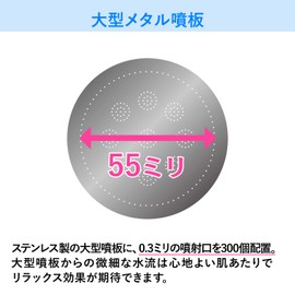 KAKUDAI 357-916-B Water Purification Stop Shower Head, Relaged, Blue