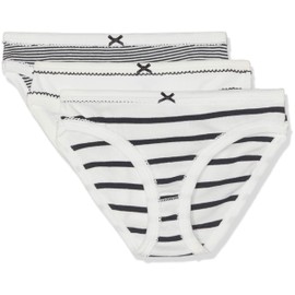 Petit Bateau Girls Knickers PANTIES - 3-Piece Set SIZES, GIRLS 2-12- JUNIOR 14-18 STYLE 49010-49011 (SIZE 5 STYLE 49010 GIRLS) Multi