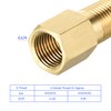 M METERXITY 2PCS Extension Connector Pipe Fitting Brass Hex Coupling