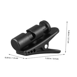 Kisangel 2pcs Earphone Cable Clip Organizer Rotating Headphone Wire Clamps for Management Holders for Gym and Sports Use