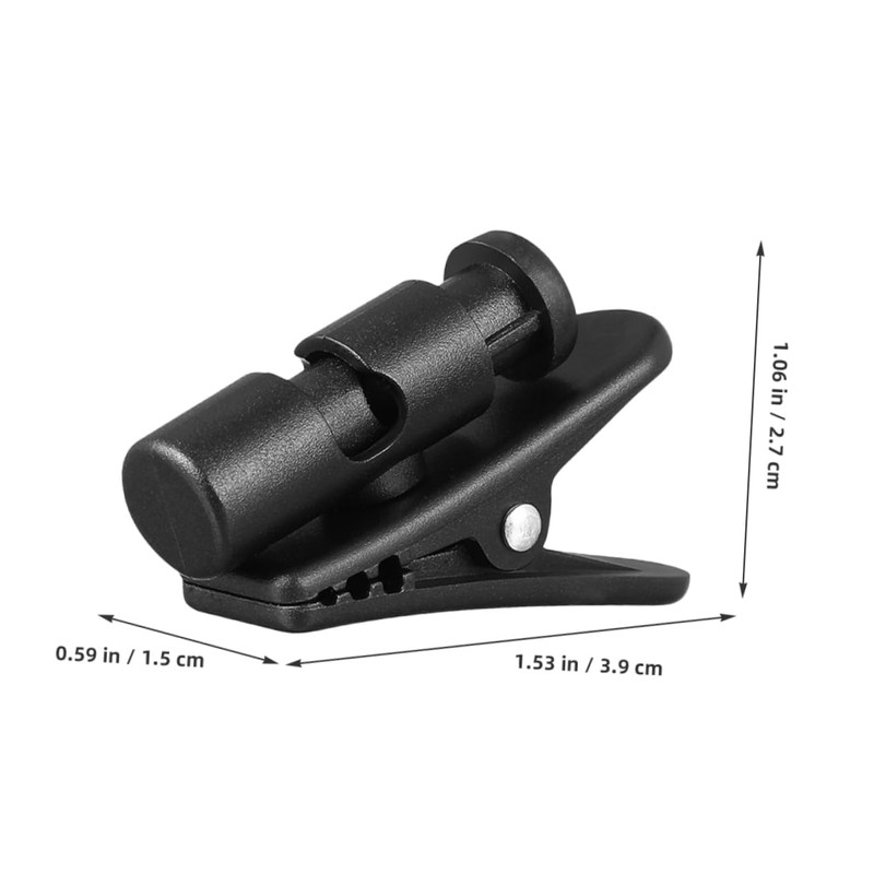 Kisangel 2pcs Earphone Cable Clip Organizer Rotating Headphone Wire Clamps