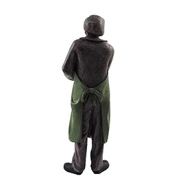 Melody Jane Dolls House People Old Fashioned Work Man in Apron Cap Resin Figure