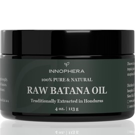 Innophera Raw Batana Oil for Hair Growth ‒ 100% Pure & Natural from Honduras ‒ Promotes Thicker & Softer Hair ‒ Nourishes & Rejuvenates ‒ 4 oz.
