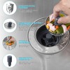Hibbent 3 in 1 Kitchen Sink Drain Strainer, Stainless Steel