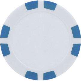 Golf Poker Chip Ball Marker (Pack of 25), Plain, Non-Printed (Medium Blue)