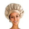 Violet Satin Hair Bonnets for Sleeping Night Cap for Women