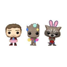 Funko Guardians of The Galaxy Star-Lord, Groot, & Rocket Carrot Pocket Pop Vinyl Action Figure (3 Pieces Set)