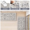 KIMODE Anti Fatigue Kitchen Mats for Floor, Boho Floral Kitchen