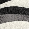 Homeroots 13' Black And Gray Abstract Shag Runner Rug