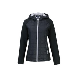 Cutter & Buck Rainier Primaloft Eco Womens Full Zip Hybrid Jacket, Black