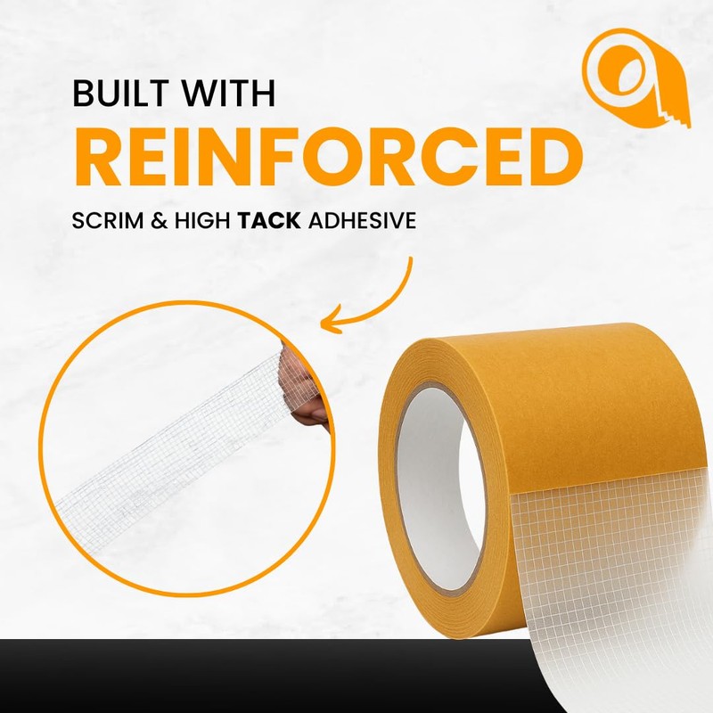 WOD High-Tack Double Sided Scrim Tape – 3 in. x