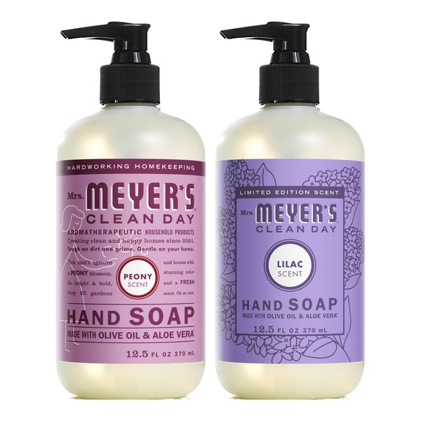Mrs Meyer's Clean Day Limited Edition Hand Soap Bundle (Lilac and Peony)