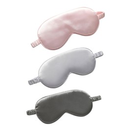 NOLITOY 3Pcs Travel Eye Mask Comfortable Breathable Sleeping Eye Shades for Airplane Camping Light Blocking Design for Deep Sleep Elastic Fit for Ultimate Comfort