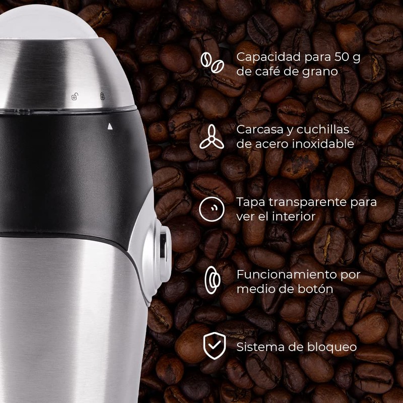 DAEWOO Molino eléctrico para café de grano Daewoo DCG-362 50