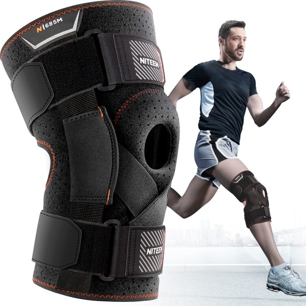 NITEEN Hinged Knee Brace for Knee Pain with Side Stabilizers