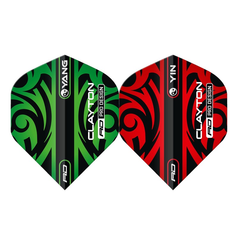 RED DRAGON Yin Yang Double Sided Jonny Clayton Red &