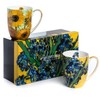Vincent Van Gogh Flowers Set of 2 Mugs
