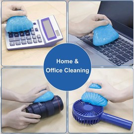 Cleaning Gel for Car, Car Cleaning kit for Detailing and Removing dust and Dirt from Automotive crevices, air Vents, and interiors. can be Used to Clean Keyboards, PCs, laptops, and Cameras.