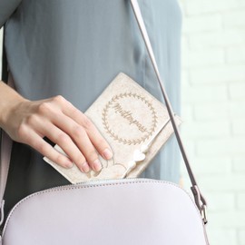 Pundus - Premium Maternity Log Cover Felt Beige Organiser Protective Cover for Maternity Log Cute Gift Pregnancy Document Bag with Many Compartments Ultrasound Pictures of Baby and Much More