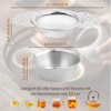 Pretwad Fine Mesh Tea Strainer with Bowl, 2 Pack Stainless