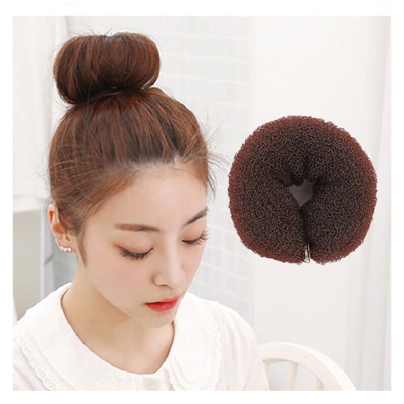 3PCS 20cm Donut Hair Foam Ring Shaper Snap Roll DIY