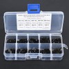 300pcs M2 x 3-20mm 12.9 Grado Hexagonal Negro Tornillo Tornillo