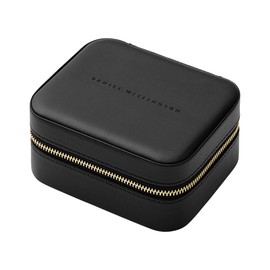 Daniel Wellington Travel Jewelry Box, Portable, Portable, Gift, Compact, Accessory Case, Storage Box, black