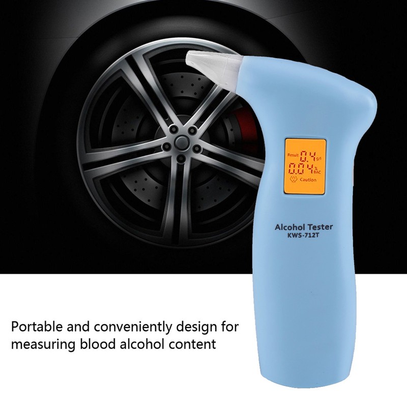 LCD Display Digital Alcohol Test Detector Breath Alcohol Analyser Tester