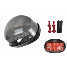 TOPZONE Fit For Triumph Daytona 955i；Speed Triple; Sprint ST; Sprint RS; TT600; Speed Four ; LED Rear Lamp Brake Tail Light+Integrated Built-in Turn Signal Indicators (Smoke)